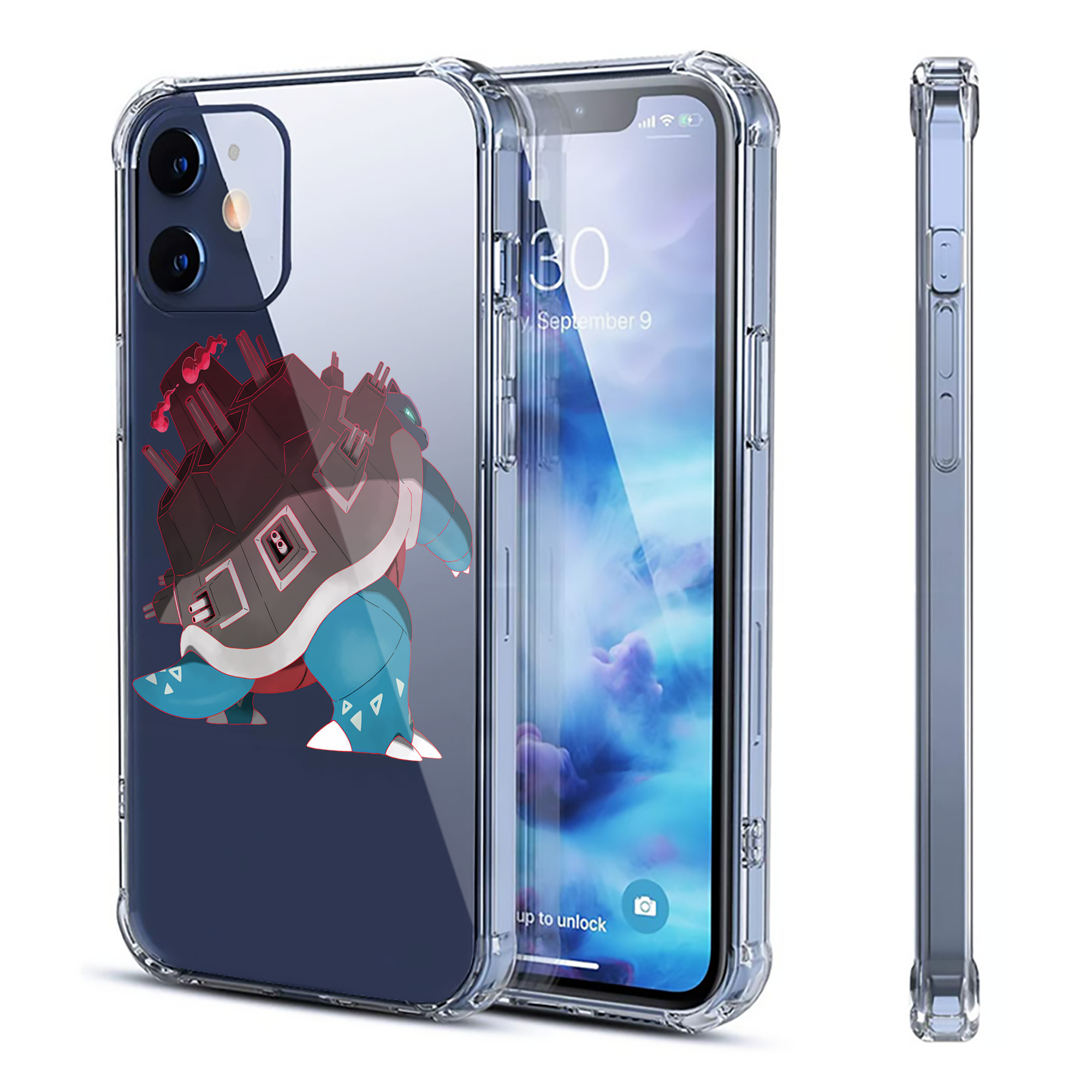 （画像用） ポケットモンスター Pokémon 【iPhone 12シリーズ対応】透明スマホケース（クリアソフトケース）